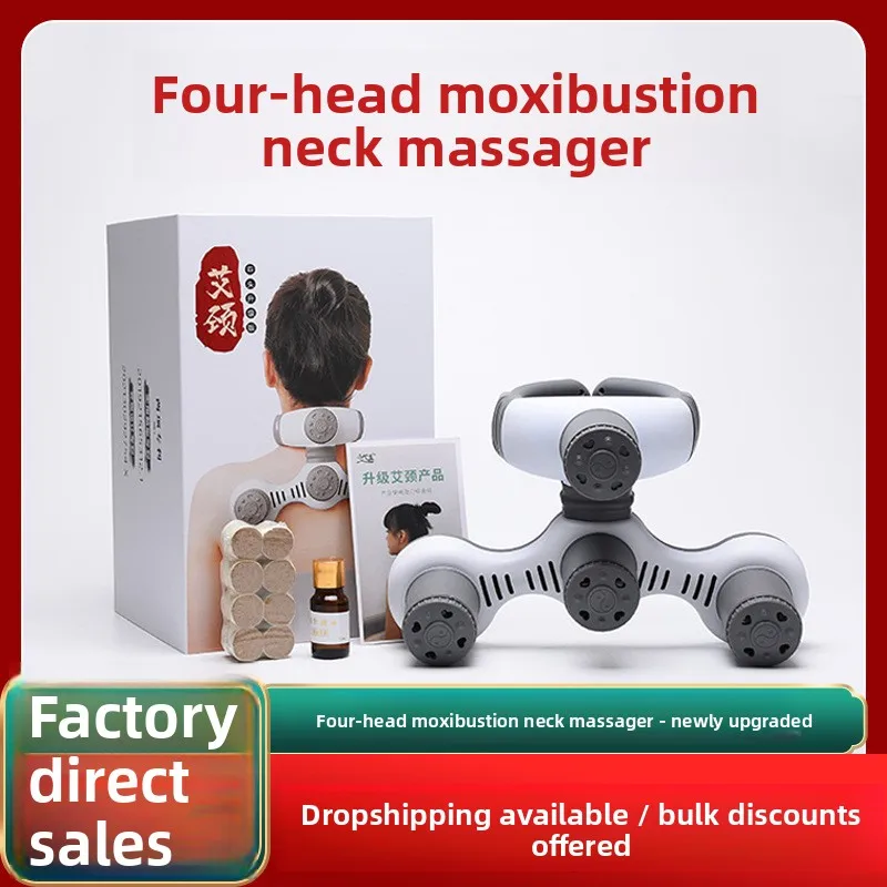 

Устройство мокса для шеи с 4 головками — подвесное прижигание с открытым пламенем для глубокого облегчения шеи и спины