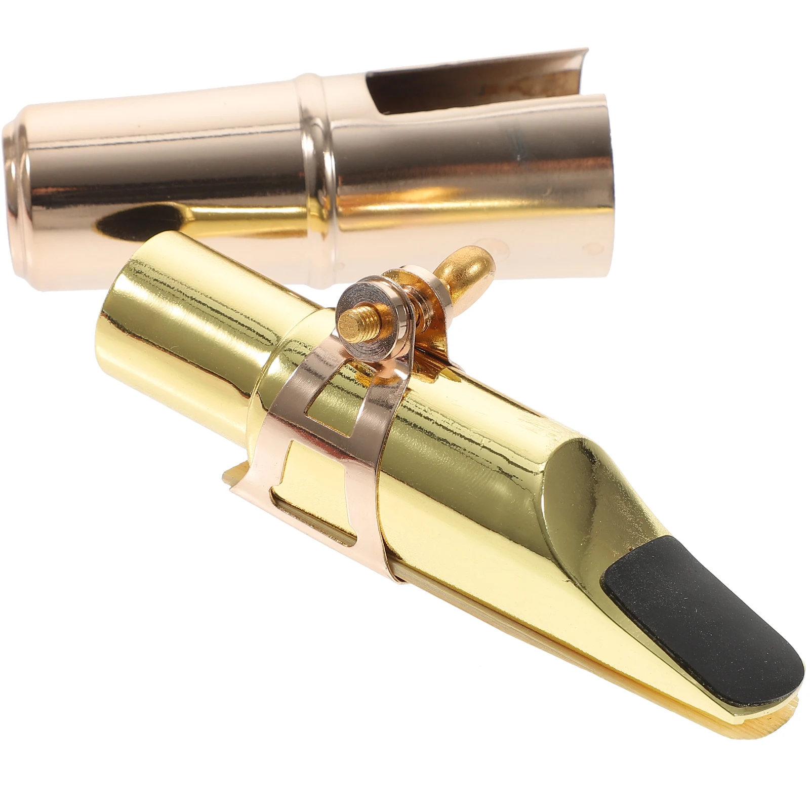 

1 set 1 Set Alto Saxophone Mouthpiece Cap Metal Ligature Reed Kit Durable Secure Reed Instrument Supplies For Players Alto Sax