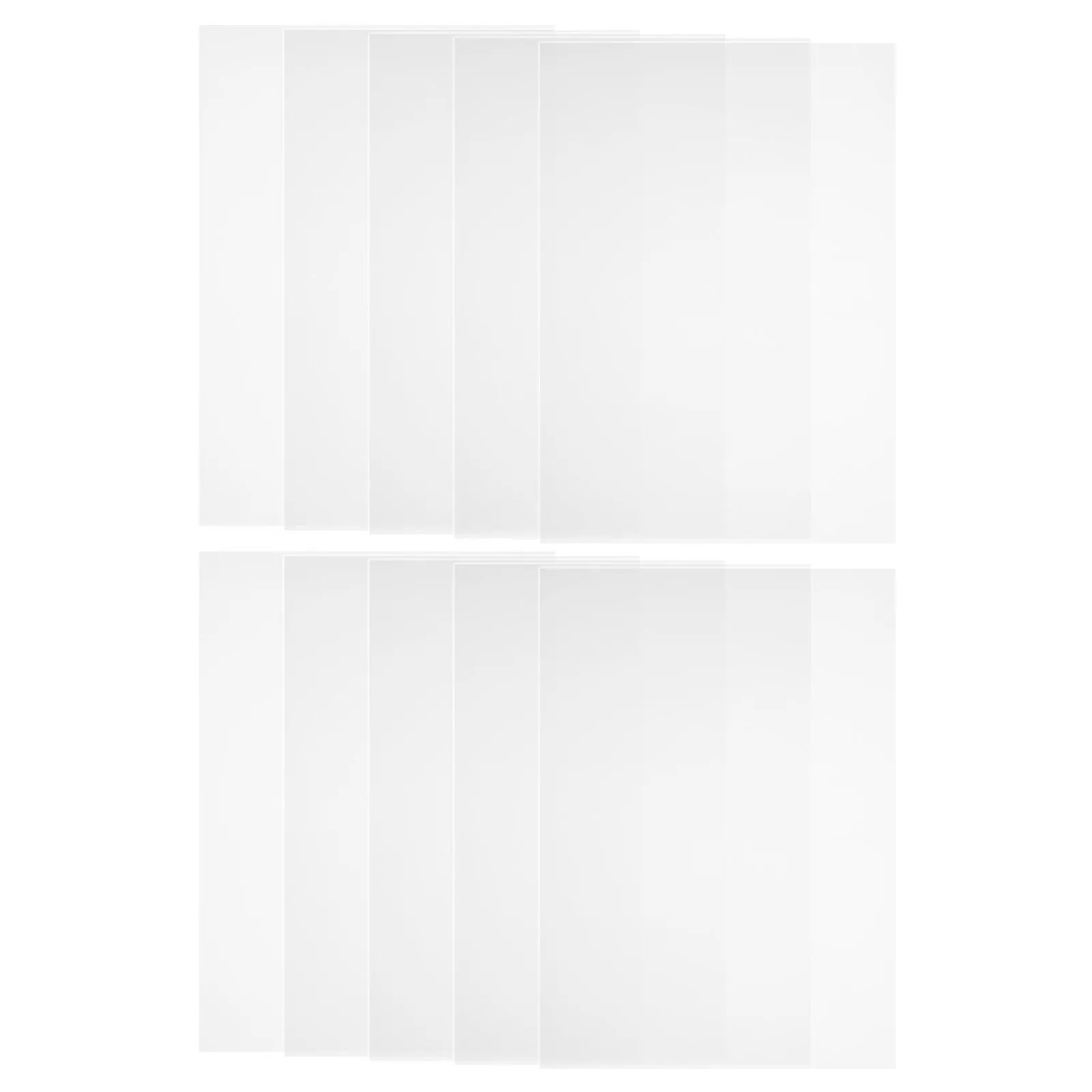 

10Pcs Transparent Hard PVC Sheet High Transparency Film for DIY Frame Cover Craft Display Panel Artwork Protective Cover