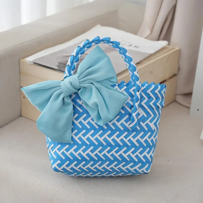 Stylish Colorful Basket with Bowknot Detail for Wedding and Holiday Celebrations