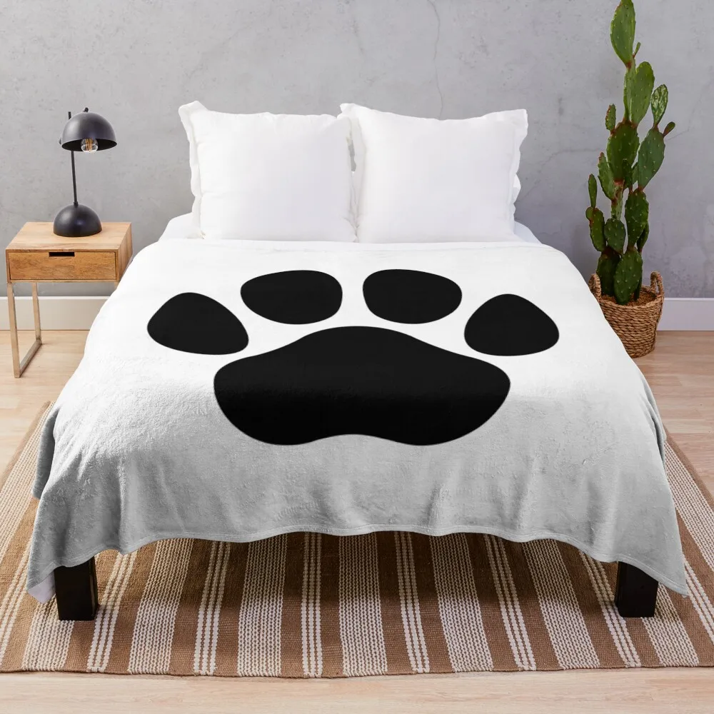 

Adorable Dog Paw-Print Design for Dog Lovers Throw Blanket warm for winter Soft Big Blankets For Sofas Blankets