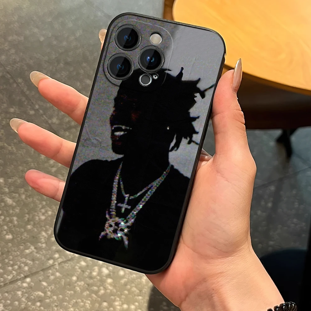 Rapper K-Ken Carson A Great Chaos Phone Case for iPhone 12 11 13 14 15 16 Max Pro Plus Black Soft Silicone Cover