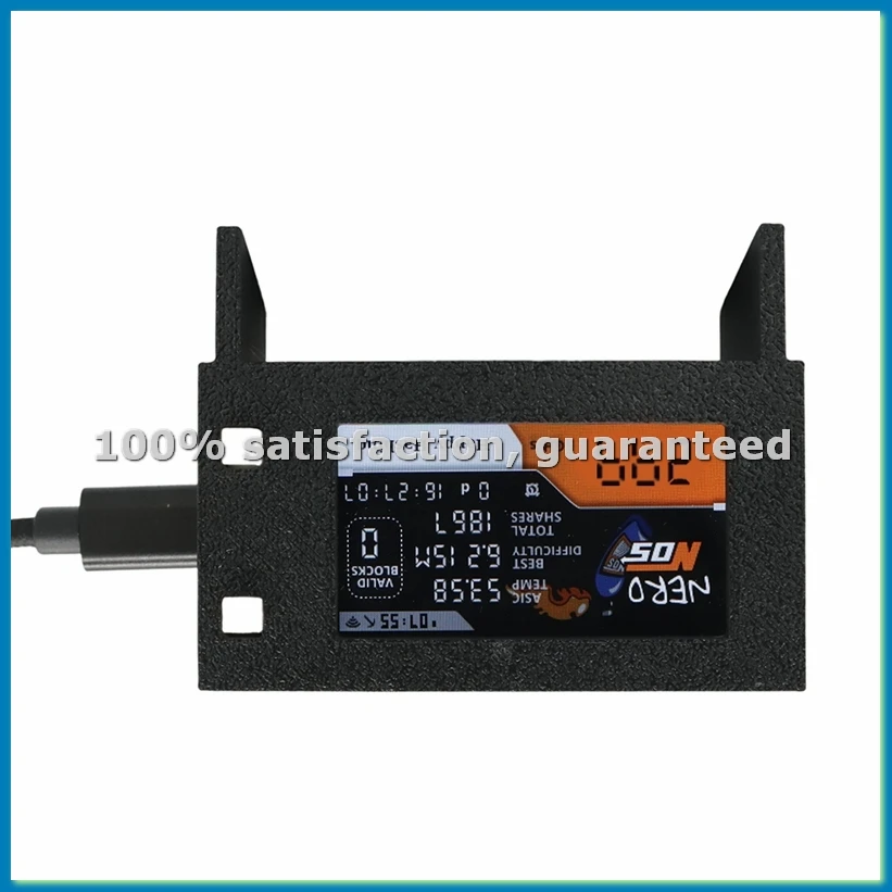 NerdMiner Nerdnos 80-300GH/S Minerador Solo de Bitcoin com Conexão WiFi, Minerador Asic BTC, Minerador de Criptomoedas Bitcoin, Plugue EU - A56M