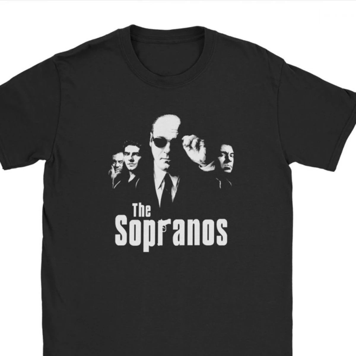 Men Tops T Shirt The Sopranos Hipster Tshirts Camisas Crime Drama Tv Series Bada Bing Tony T Shirt Happy New Year Clothing