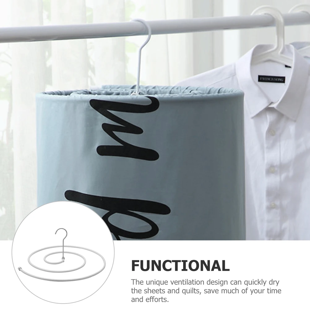 

Spiral Quilt Hanger Stainless Steel Round Rack for Balcony Sheets Drying Wind resistant Outdoor Laundry Hanger Heavy duty