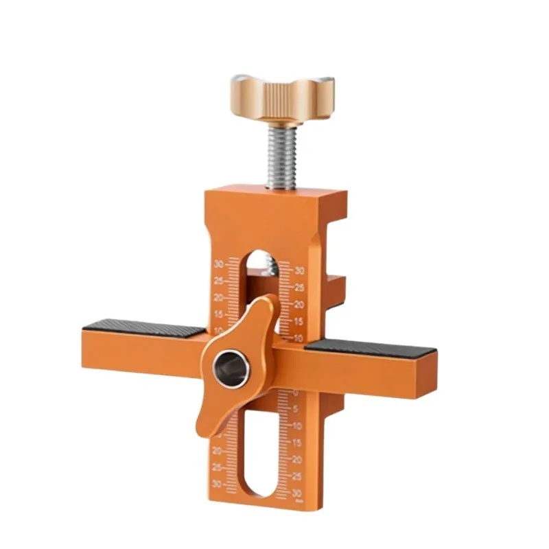 Professional Cabinet Hinge Installer Aluminum Alloy Rebounding Tool for Quick Door Alignment and Accurate Hole Drilling Jig