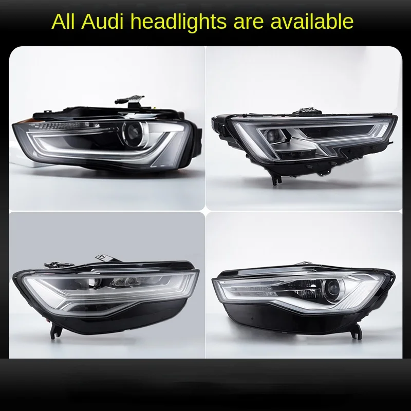 

For Audi a3 A4l A5 A6l A8l Q3 Q5 Q7 headlight assembly original factory disassembled parts with low rise and high configuration