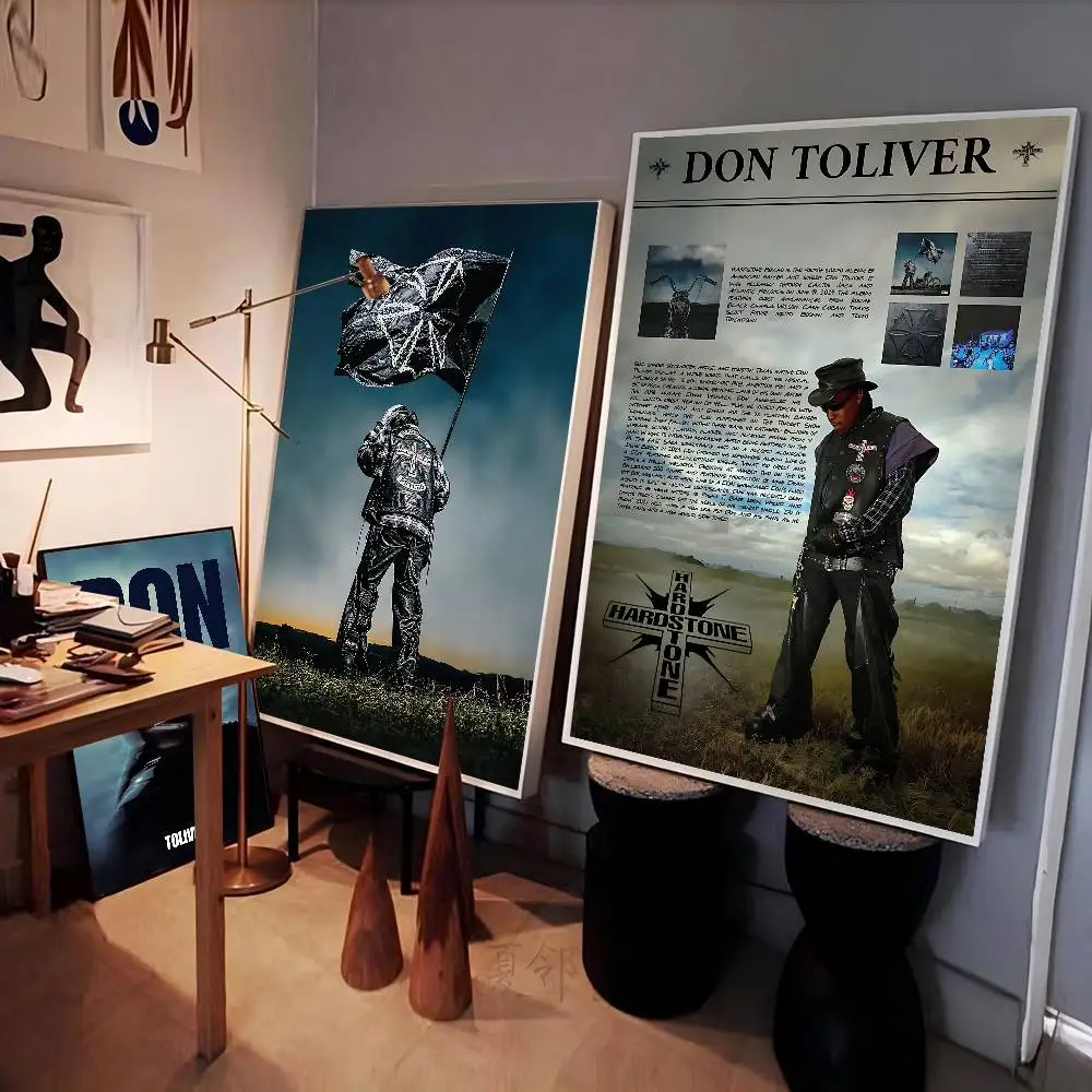 D-Don T-Toliver DIY Sticky Poster Fancy Wall Sticker for Living Room Bar Decoration Wall Decor