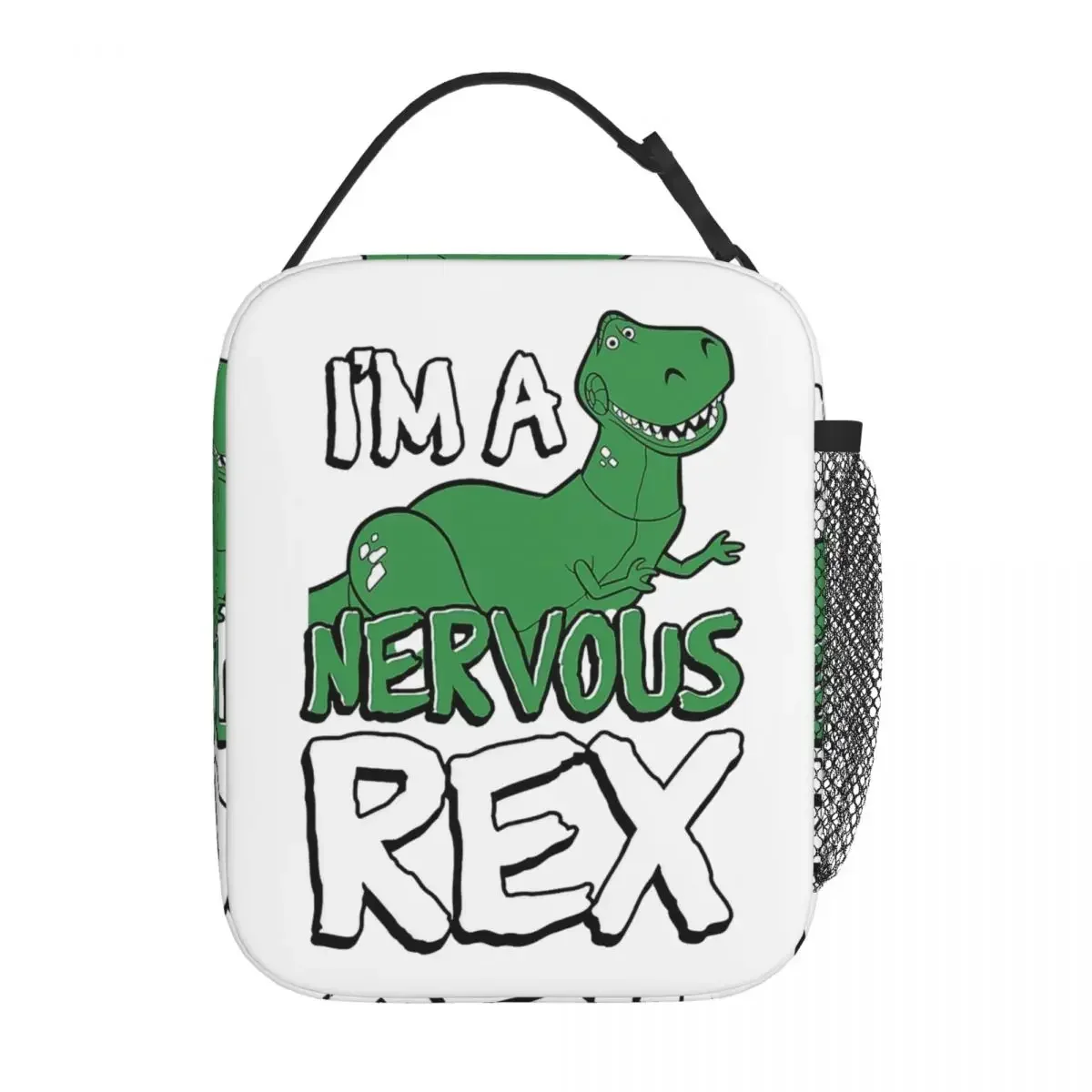 Nervous Rex Toy Story Woody Insulated Lunch Bag Cooler Bag Reusable Cartoon Portable Tote Lunch Box Bento Pouch College Outdoor