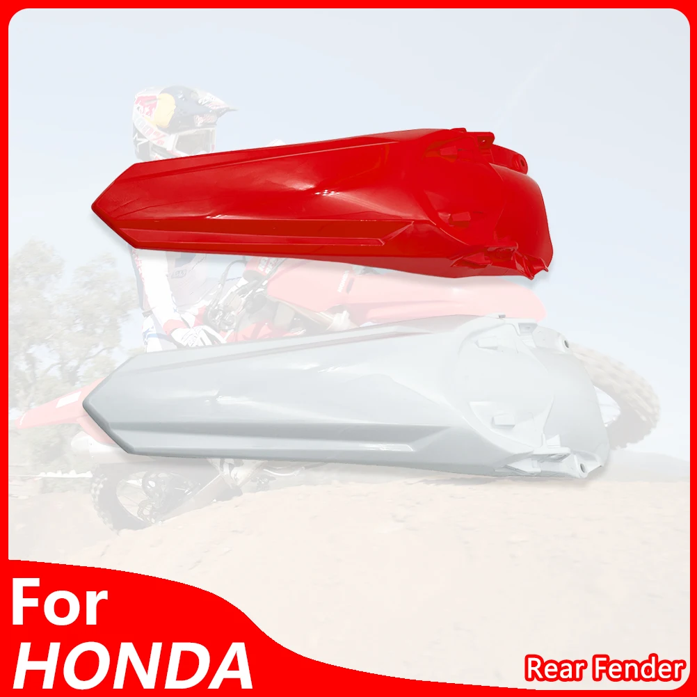 

For HONDA CRF250RX 2024 Motocross Rear Fender Red White Guard Cover CRF300RX 450RX Plastic Mudguard Motorcycle Accessories