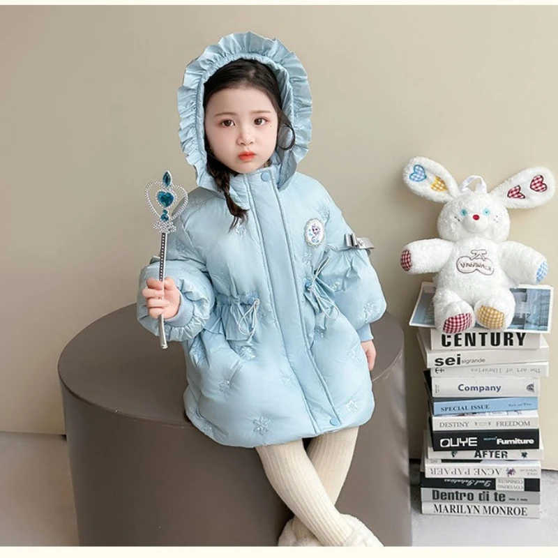 سترة إلسا داون للفتيات الكوريات لعام 2025، معطف دافئ عصري للبيع بالجملة #5