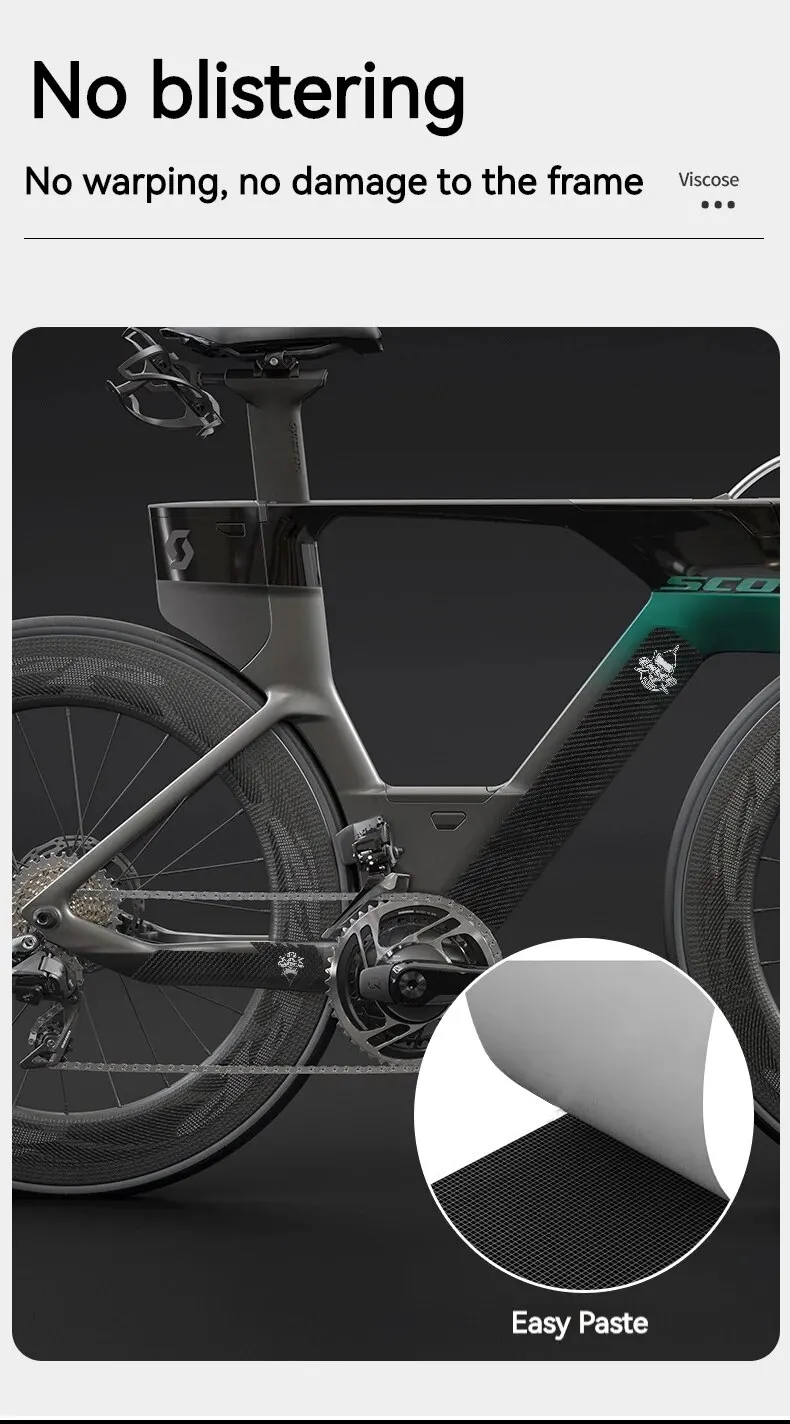 ENLEE Fahrradrahmen-Schutzaufkleber, MTB, abnehmbarer Fahrrad-Unterrohr, kratzfester Aufkleber, Klebeband, Schutz, Fahrradzubehör – Detail 8