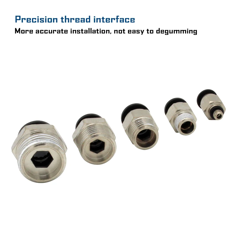 Pneumatic Air Connector Fitting PC PCF PB PD PL PLF PX PSL 4mm 6mm 8/10mm Thread 1/8 1/4 3/8 1/2 Hose Fittings