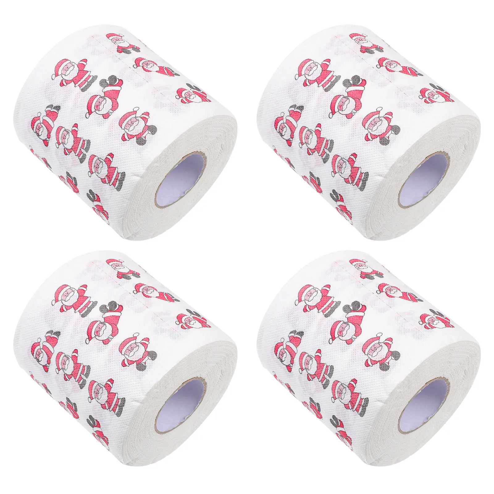 4pcs-4-rolls-christmas-themed-napkins-festive-dinner-tissues-disposable-party-supplies-xmas-pattern-paper-household-toilet-paper