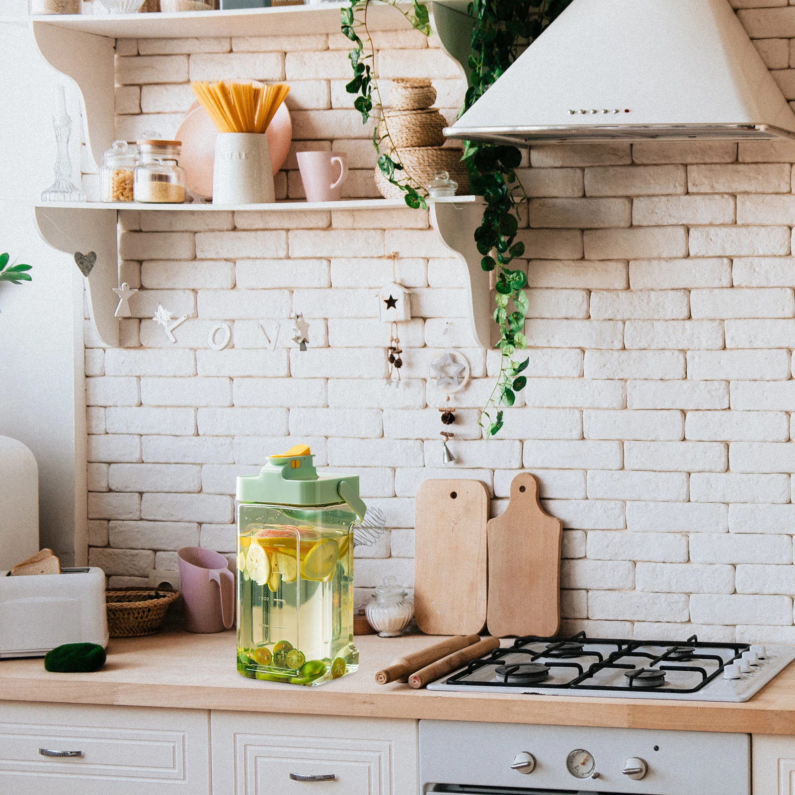 

Large Capacity Drink Beverage Container Faucet Reusable Water Juice Pitcher Pp Material Spill Proof Home Party Supplies Juice