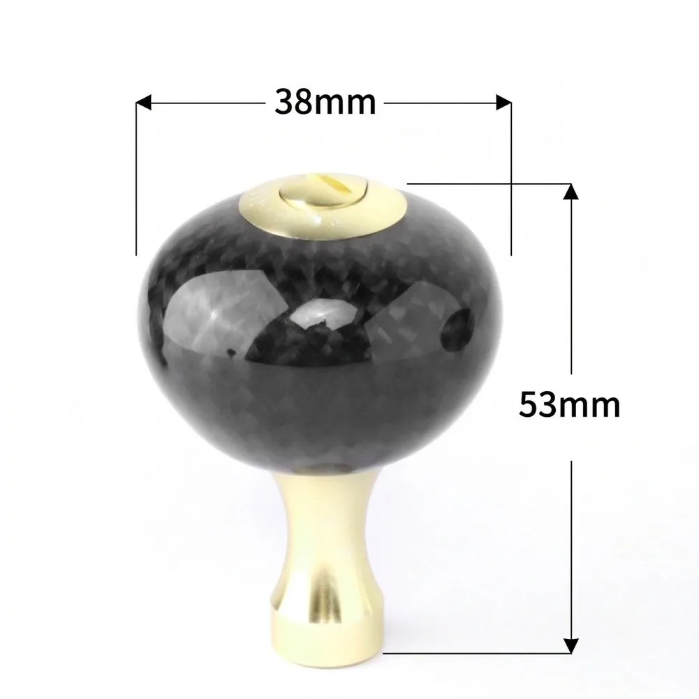 carbon-fiber-reel-knob-with-mushroom-shape-to-improve-hand-alignment-and-reduce-slippage-during-fast-retrieval
