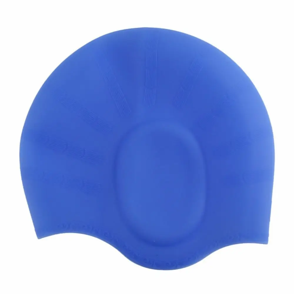 

Durable High Elastic Silicone Swimming Caps Waterproof Unisex Ear Protect Bathing Hat Warm Large Diving Hats Swimming Pool
