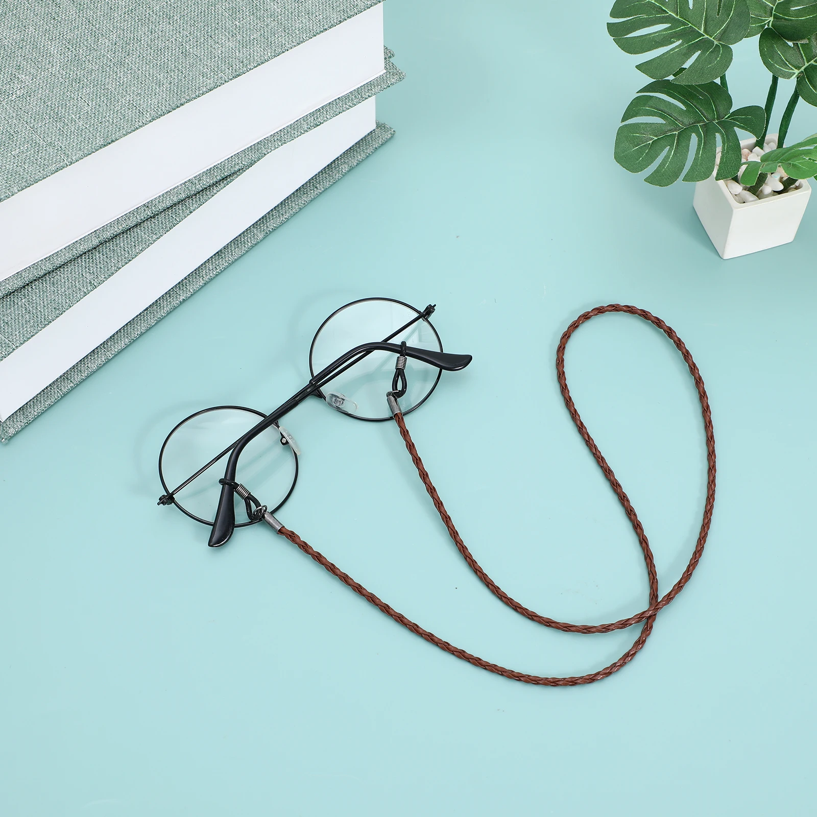 

Lightweight Eyeglasses Strap Comfortable Eyeglass Holder Glasses Cord Lanyard Safe For Sensitive Skin Brown
