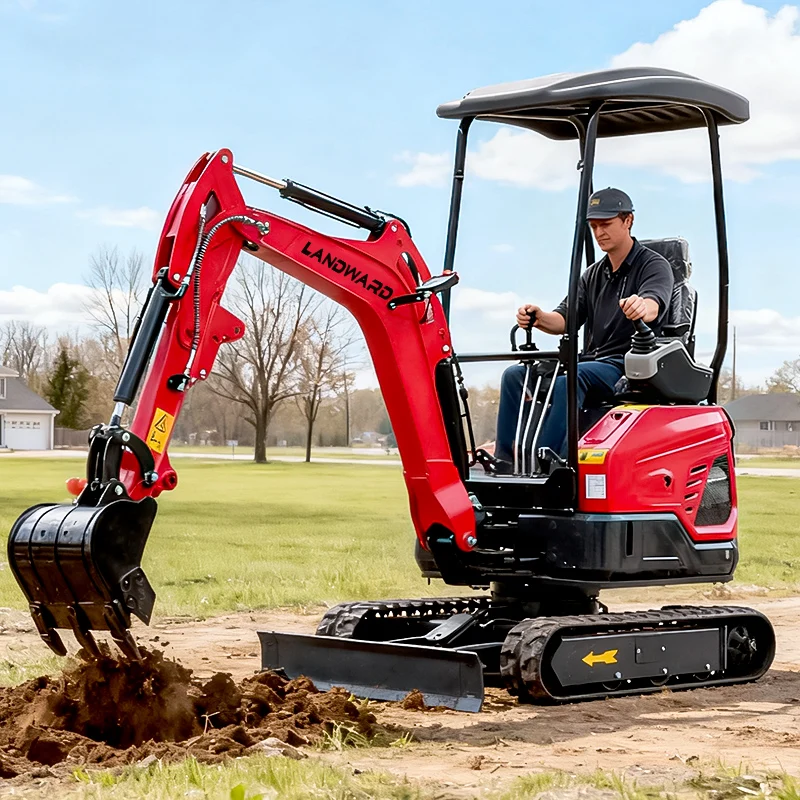 

Top 1 Excavator Tools Multi-function 2-ton Mini Excavator LAIDONG/KUBOTA Engine Mini Excavator Custom Landward Group Direct Sale