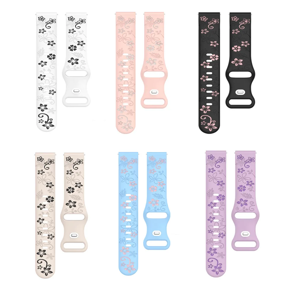 18/20 مللي متر حزام ساعة سيليكون ل Garmin Forerunner 570 42mmVivoactive 6/5 حزام ل Venu 2S/3S Move 3S Smartwatch الفرقة سوار