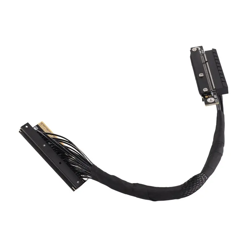 B92B-Pcie 5.0 X8 Dual Reverse GPU Extension Cable 256Gbps Lossless Riser Adapter For RTX 5070 RX 9070 Graphics Cards