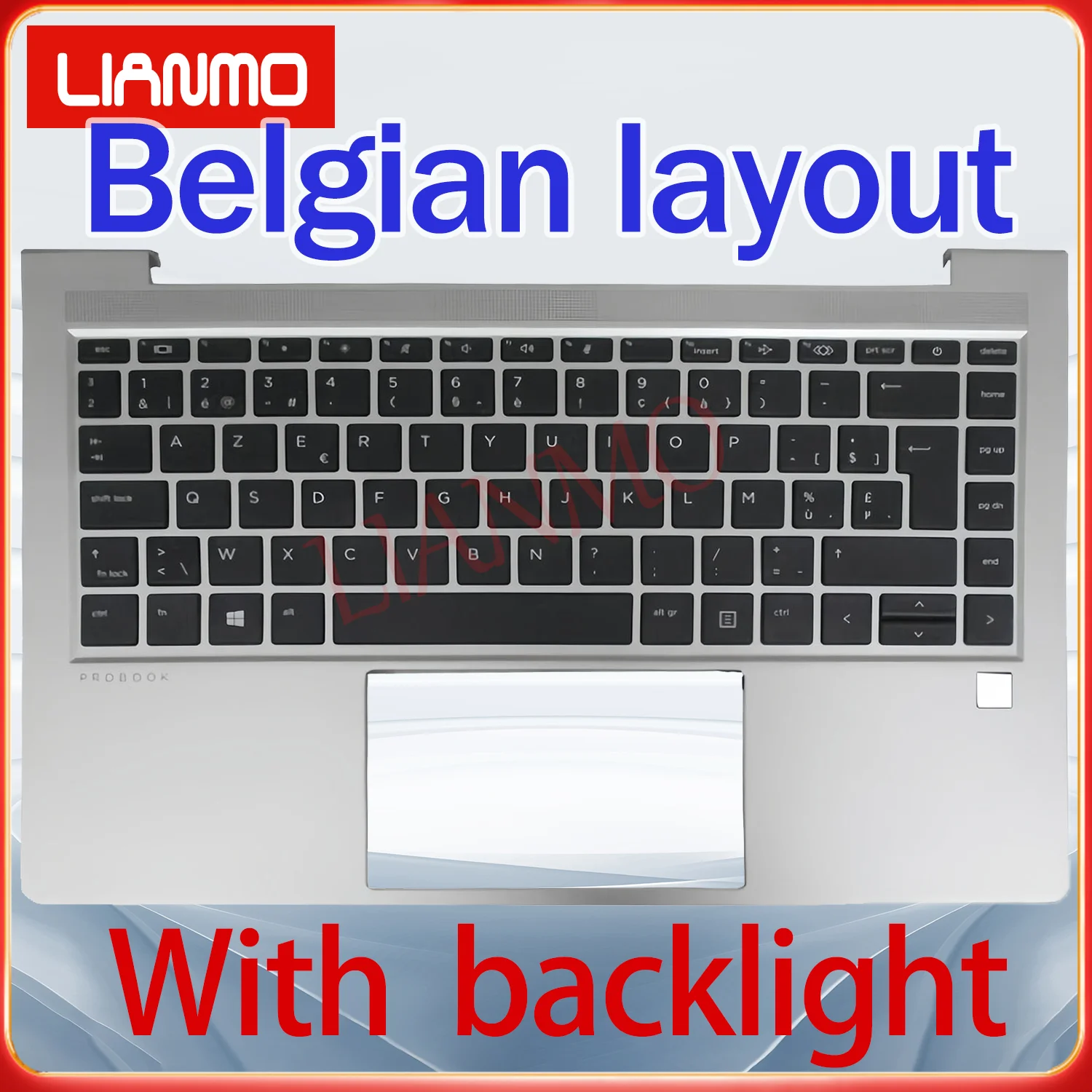 Belgian/Brazil/German/Spanish/French/Latin Spanish layout for HP Probook 440 G9 445 G9 N01287-001 C-shell backlight keyboard