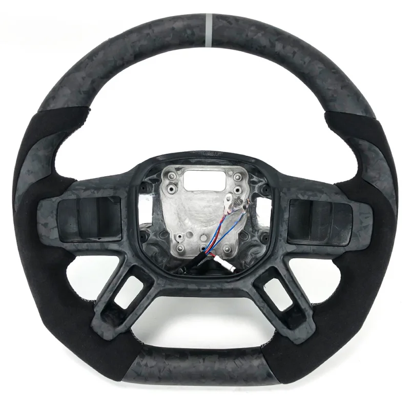 For Land Rover Customizable Matte Forged Carbon Fiber Sports Steering Wheel | Defender/Range Rover