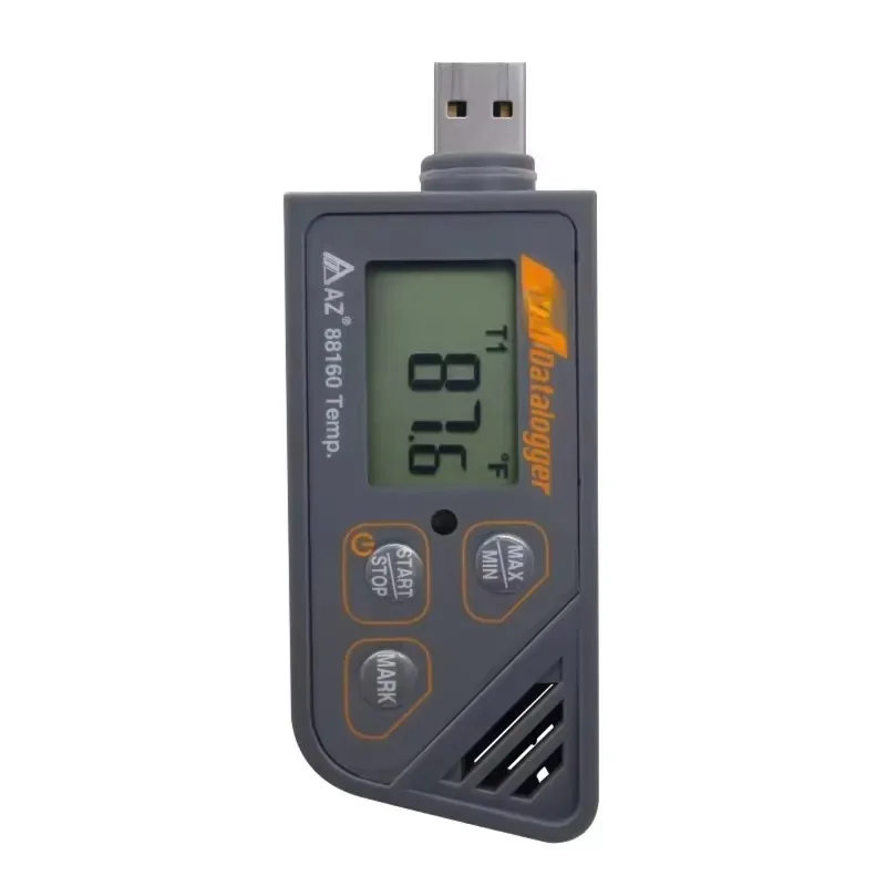 WAP01 AZ88160 USB High Precision Real-Time Cold Chain Temperature Recorder ABS Warehouse Storage Instrument with Custom OEM