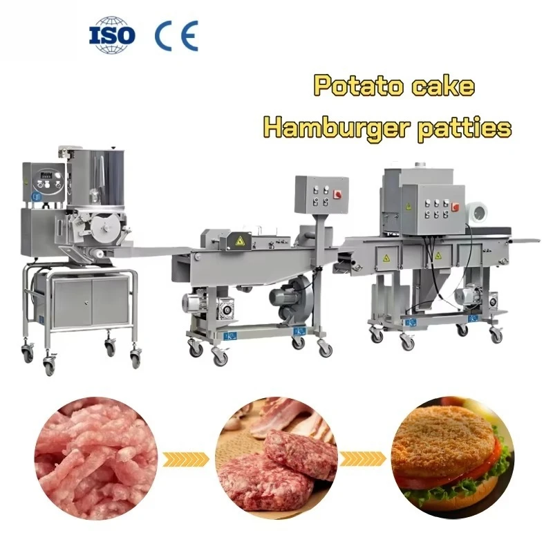 Commercial Hamburger Patty Making Machine Chicken Nuggent Processing Machine  Meat Patty Forming Equipment with CE