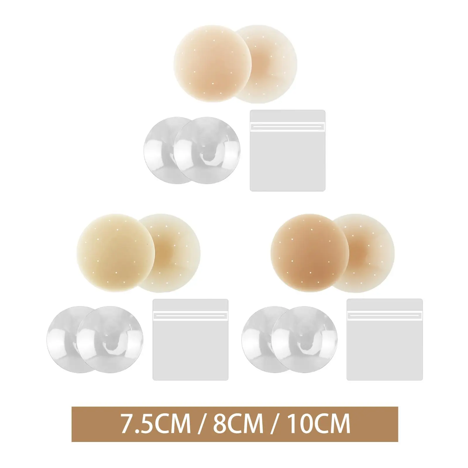 

Nipple Cover for Women Breathable Washable Invisible Silicone Nipple Pasties
