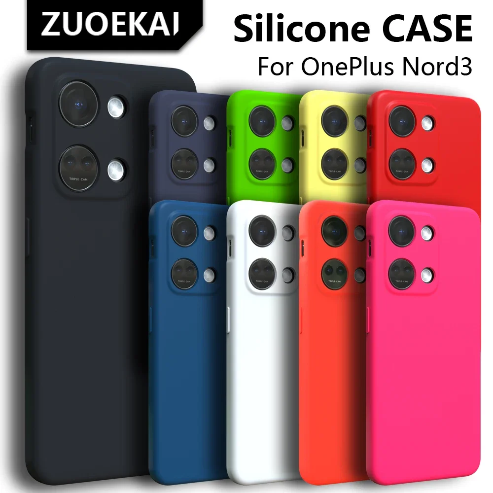For OnePlus Nord3 Case High Quality Liquid Silicone Soft Cover For One Plus Nord 3 2 CE 5G N10 N100 N200 9RT 9R 9 8T Phone Case