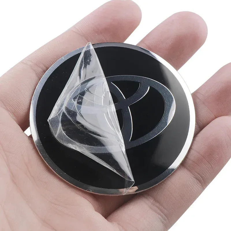4Pcs 60MM Car Wheel Center Hub Caps Badge Tire Rim Covers For Toyota Fortuner Chr Verso Prius Hiace Yaris TRD Corolla GR Sport view 2
