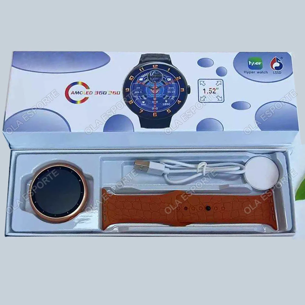 7 in 1 Strap Smart Watch Sports Watch Men Women AMOLED Screen GPS Bluetooth Calls Waterproof SmartWatch for Android IOS 2025 New