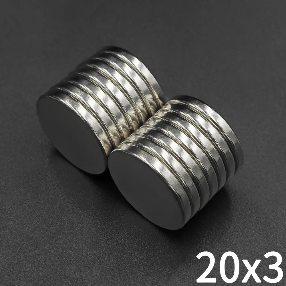 5/10Pcs 20x3 NdFeB Neodymium Magnet Super Powerful Small Round Permanent Disc Magnetic Imanes 20*3