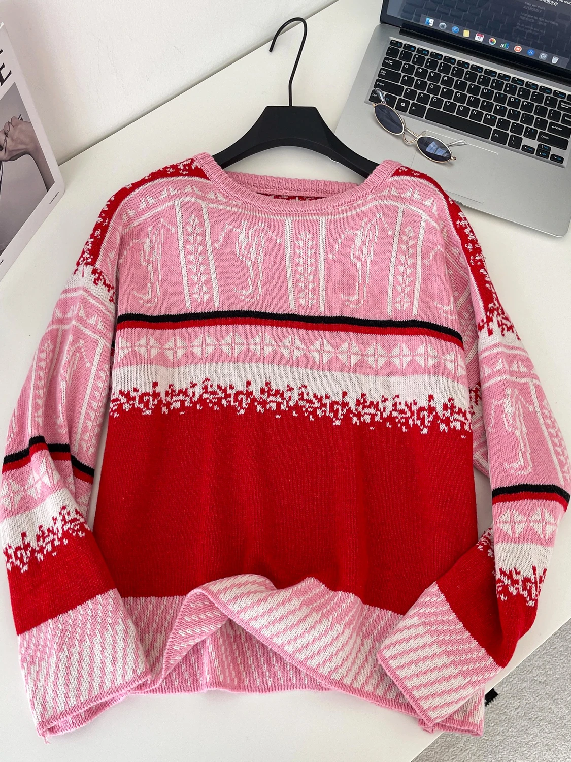 

Loose Fit Casual Long Sve round Ne Knitwear for Women Autumn Season Comfortable Warm Thermal Color Faionable