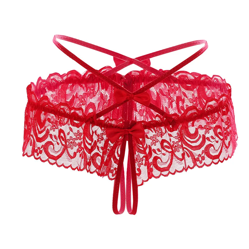 Sous-vêtements sexy, string ouvert à l\'entrejambe