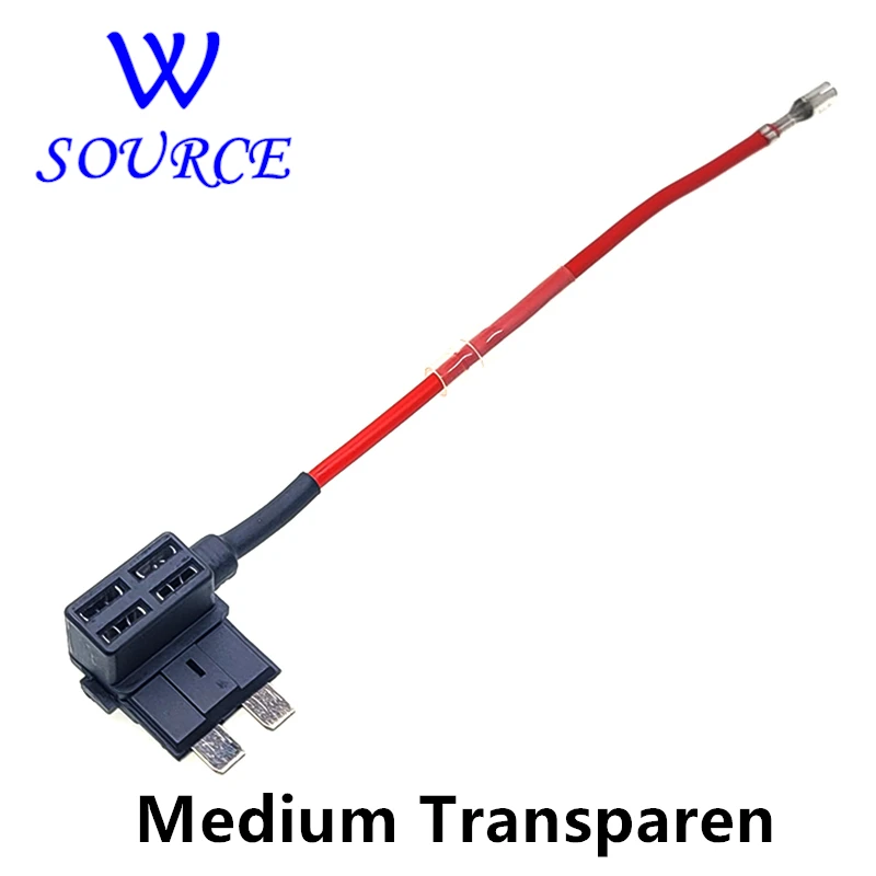 Auto Mini Zekering Box Circuit Adapter Atm Blade Zekering Voor Auto Van Motorfiets Rv Boot Tractor Tap Adapter Transparante Terminal