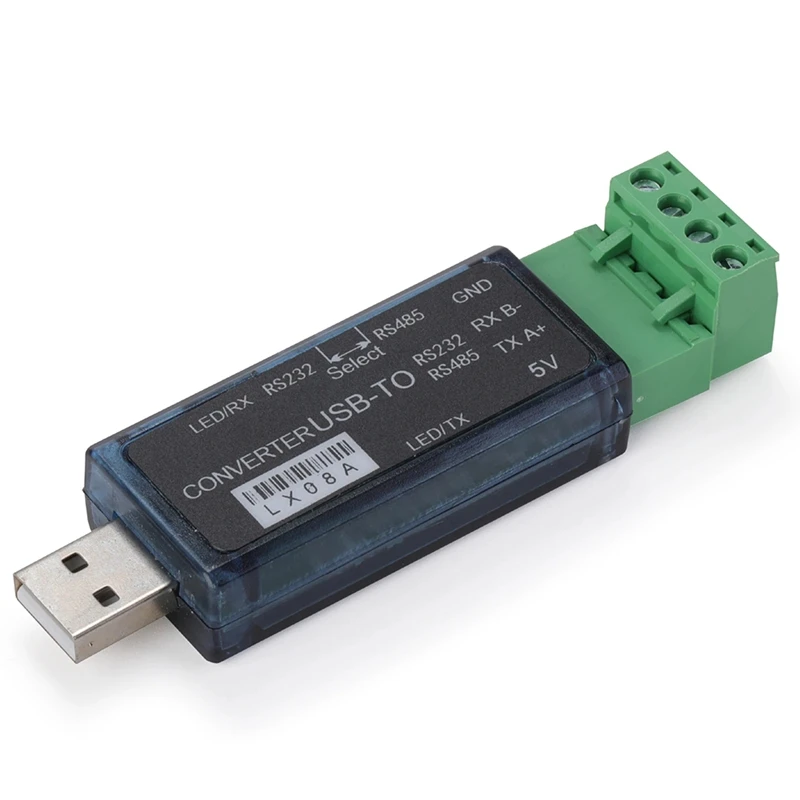 LX08A USB-485, USB-RS232 485 Двухфункциональный преобразователь Двусторонняя прозрачная передача Последовательный кабель 500 м