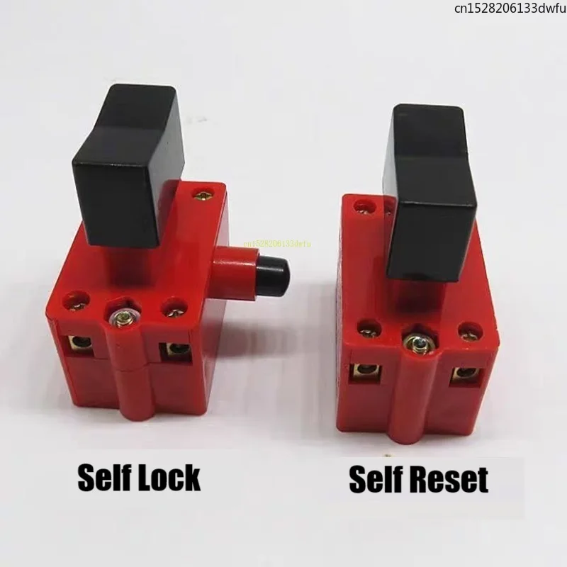 10pcs Cutting Machine Switch DKP1-10A Pistol Drill Switch Self Reset Self-locking Lock FA2-10/2B Contactor