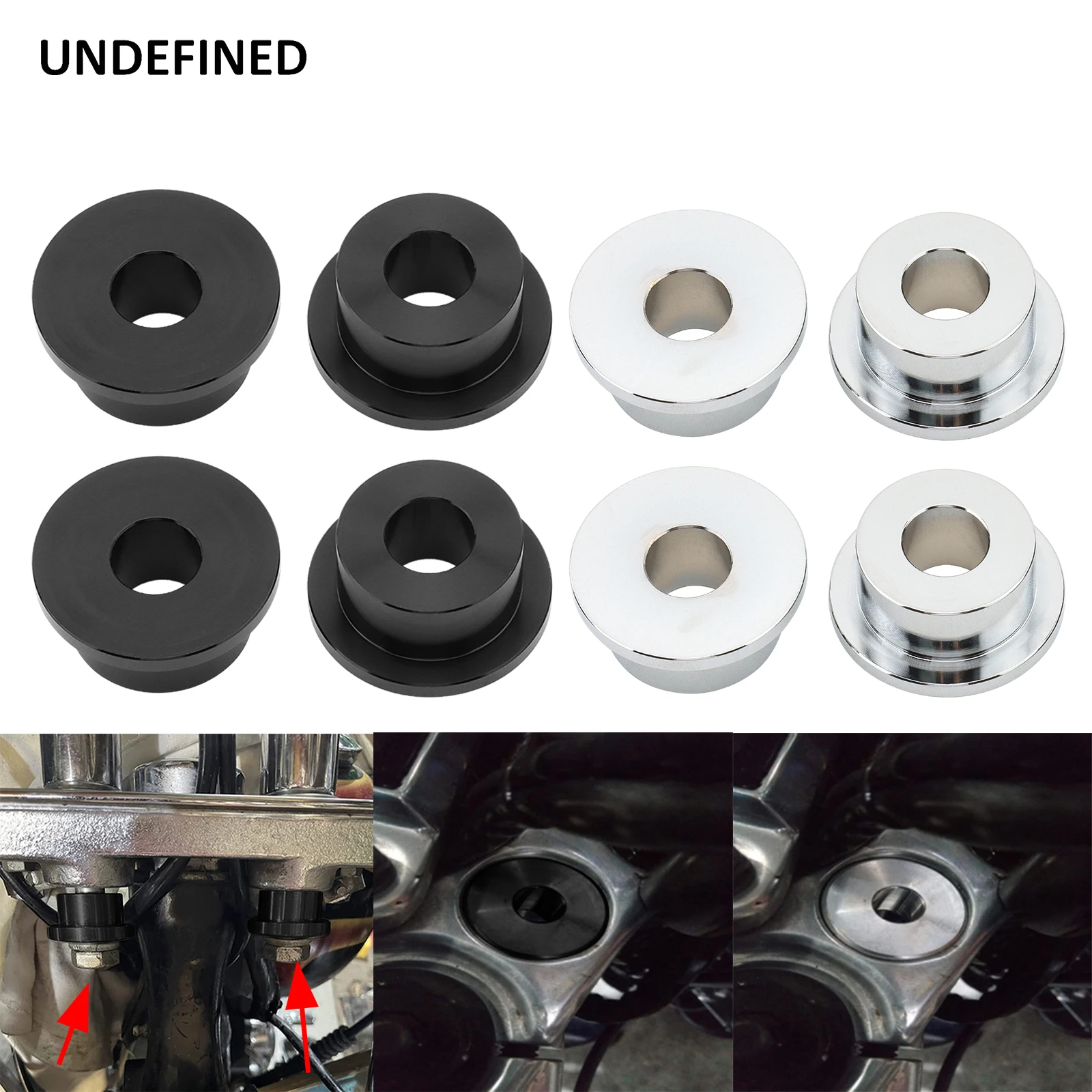 

Motorcycle Handlebar Riser Bushings Mount Kit For Harley Sportster 883 Softail Dyna Low Rider FXDB FXR FX 1973-2017 CNC Aluminum