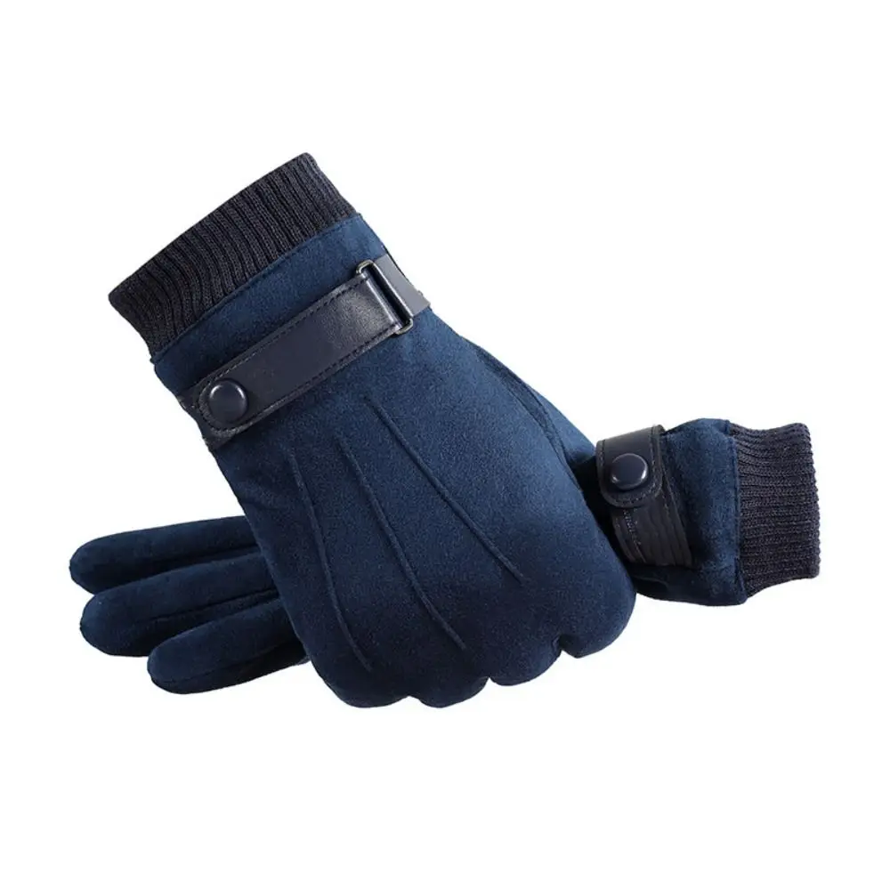 Durable Anti Slip Winter Men Gloves Warm Touch Screen Cycling Gloves Breathable Riding Gloves