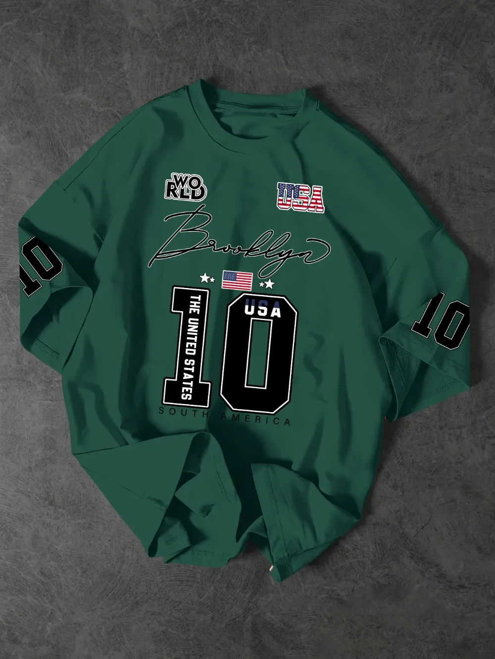 Estilo Brooklyn USA 3D-Druck Sport Schnelltrocknend Atmungsaktiv Herren Damen T-Shirt Outdoor Street Harajuku Y2K Eltern-Kind-Kleidung Top – Detail 5