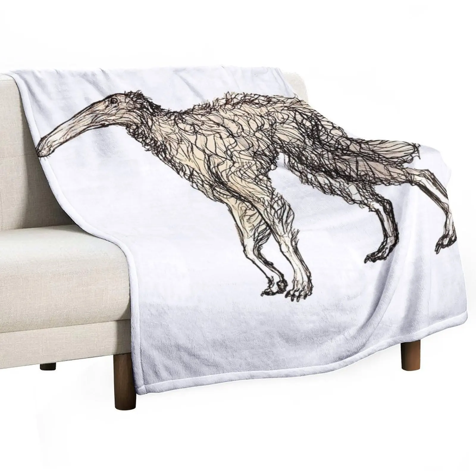 Borzoi of Regular Length Throw Blanket warm winter Winter beds Extra Large Throw Blankets