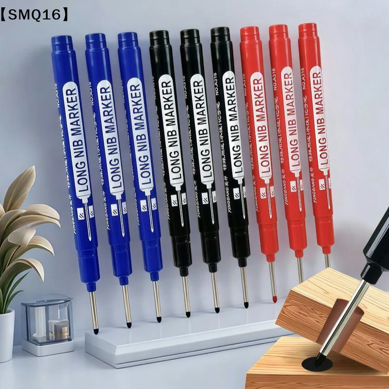 20mm 3 Colors Deep Hole Long Head Nib Markers For Metal Pen Waterproof Bathroom Woodworking Decoration Multi-Purpose【SMQ】
