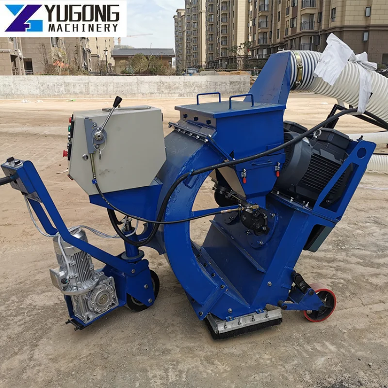 YUGONG Mobile Marble Floor Road Surface Shot Blaster Pavement Movable Shot Blasting Machine