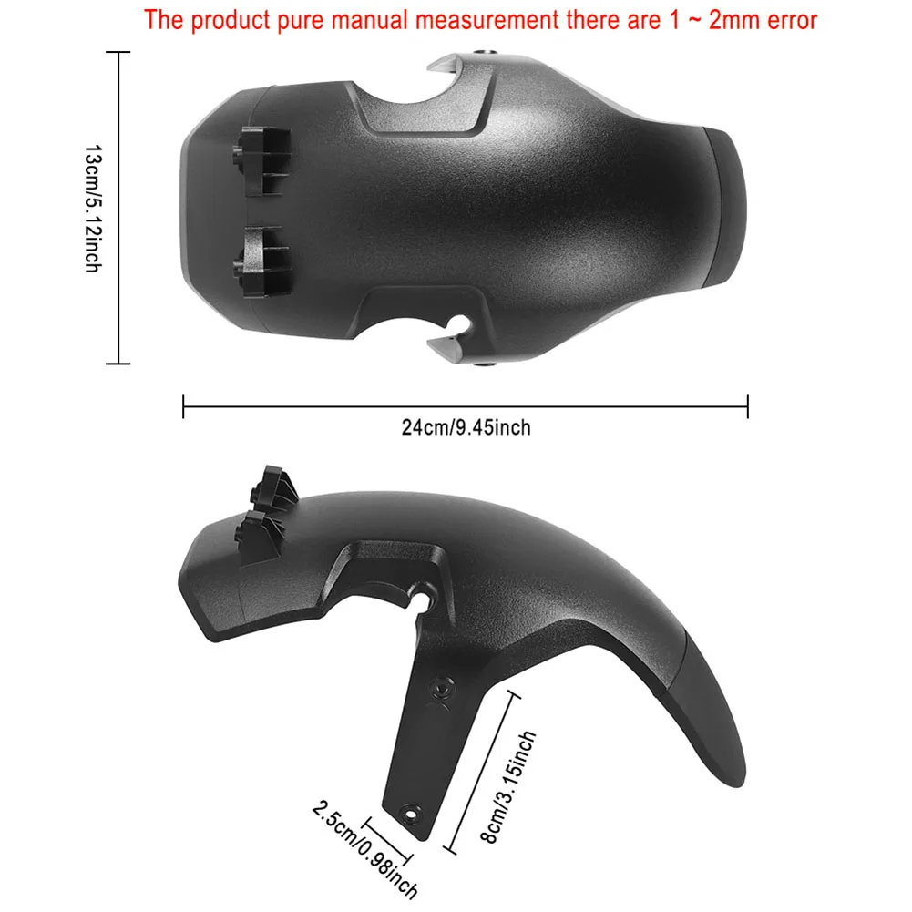 Black Plastic Front Mudguard For -Ninebot MAX G3 Electric Scooter - High Quality Anti-wear And Anti-aging
