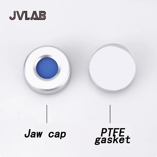 

Aluminum Bottle Caps PTFE Gasket Screw Caps 20ml Bottle 100pcs/Pk Pliers Cap Tool Lab Reagent Tube Cover JVLAB