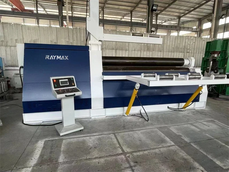 RAYMAX Automatic CNC Plate Bending Rolling Machine 4 Roller Plate Hydraulic Rolling Machine