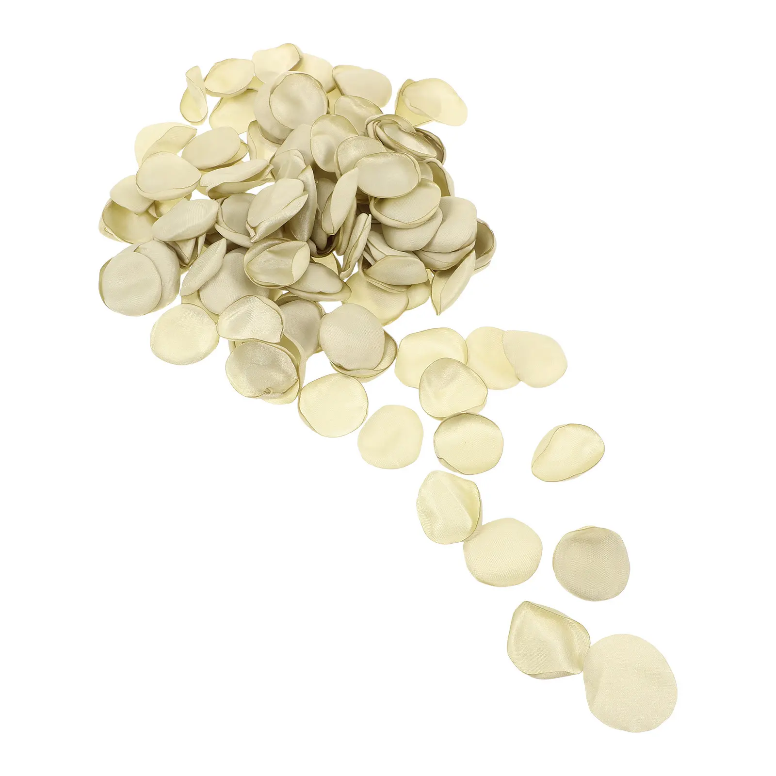 200Pcs Sage Green Faux Silk Rose Petals Stable Shape Artificial Flower Petals Wedding Engagement Party Decorative Scatter