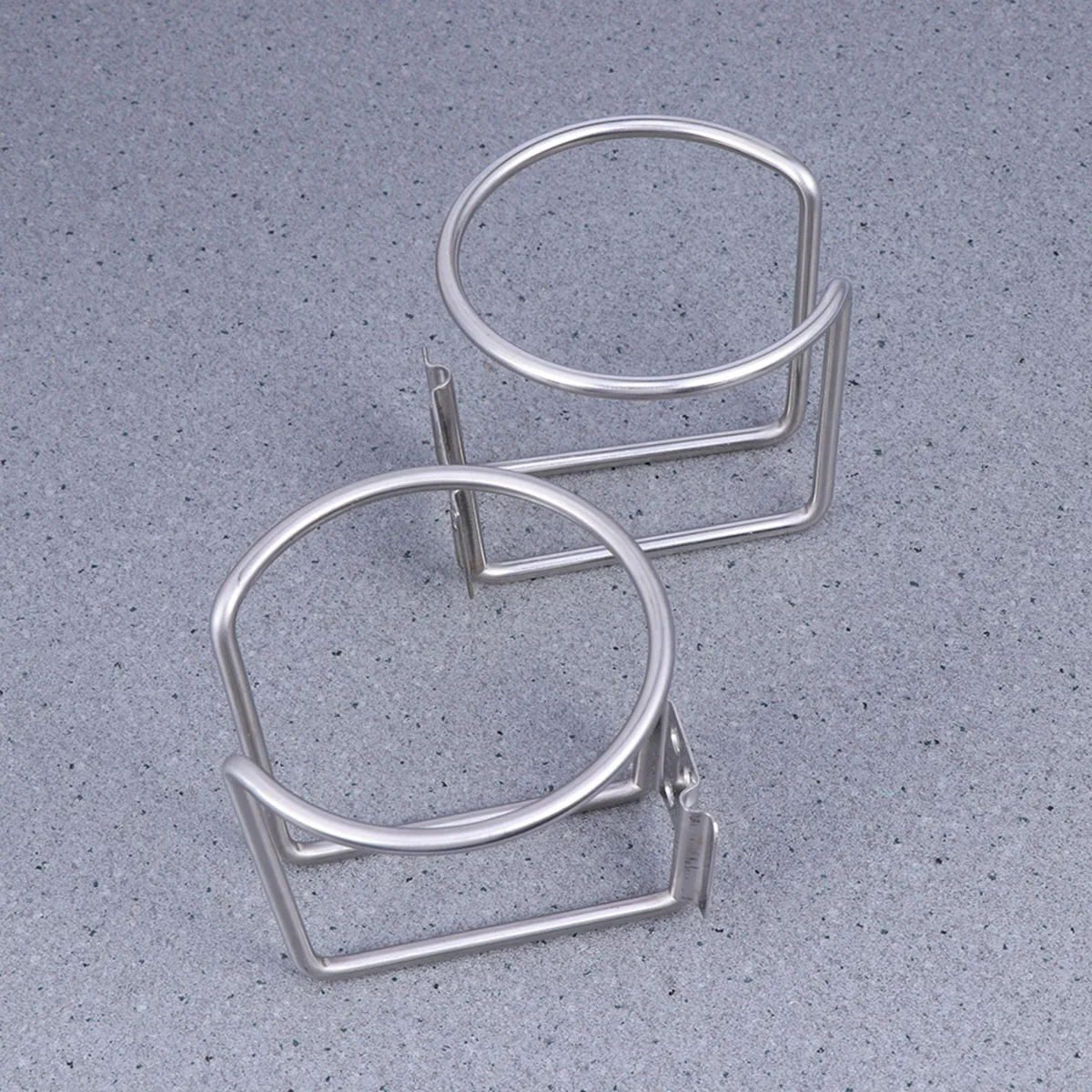 

2 pcs Stainless Steel 7.5Cm Cup Holder For Boat Rv Truck Yacht Anti-Tilt Drink Holder Marine Accessories Ring Can Mug Mount